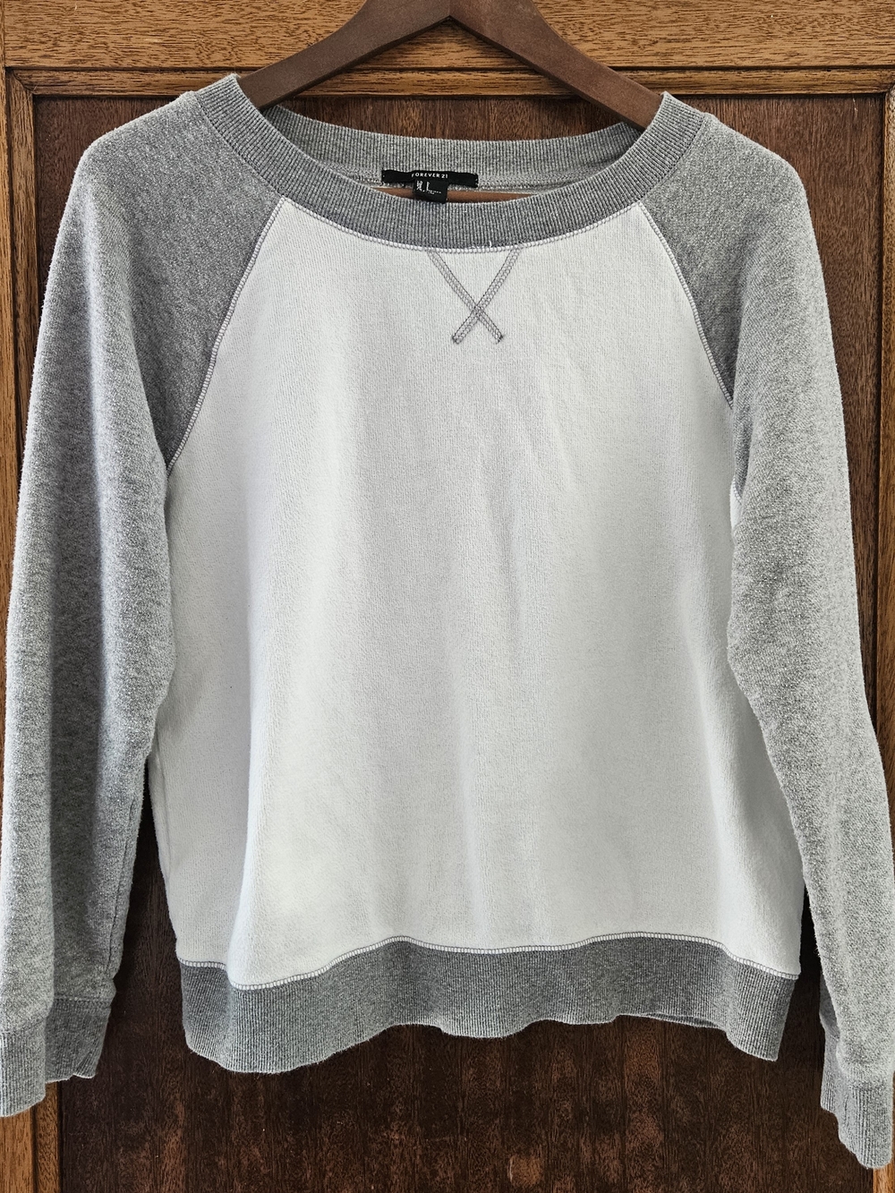 ​Forever 21 Colorblock Raglan Fleece Sweatshirt